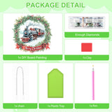 TOSTOG Hanging Diamond Art Kits for Adults, Christmas Train Diamond Paintings for Adults, Diamond Art Kits Window Pendant, 5D Diamond Paintings Hanging Pendant Kit Wall Decor Gift TOSTOG