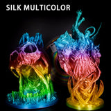 LOCYFENS Silk PLA Filament Multicolor, 3D Printer Filament Rainbow PLA Filament 1.75mm +/- 0.02mm, 3D Printing Filament 1kg/2.2lbs LOCYFENS