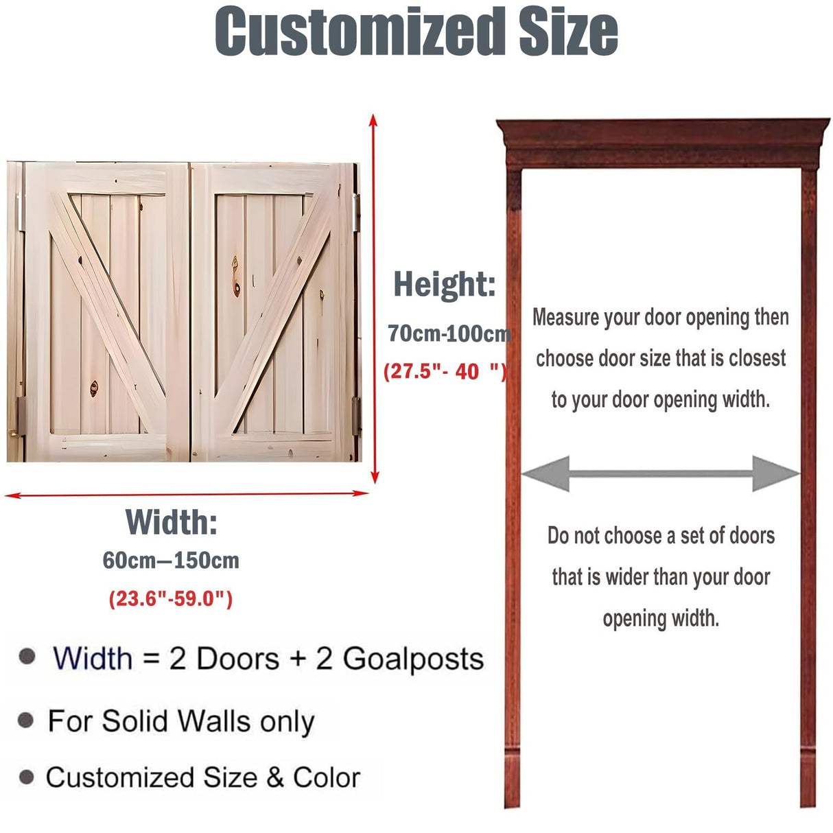 Swinging Doors Saloon Doors Wood Saloon Swing Doors, Kitchen Bathroom Hallway Barn Western Cafe Door,Bar Porch Entrance Counter Swinging Door(Natural,Height 28"_Width 36") CIKE