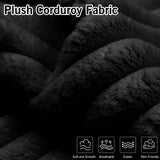 123" U-Shaped Modular Sesctional Sofa, Two L-Shape Chaise with 2 Cloud Couch Sectional with Two Pillows, Couches forLiving Room (Black) MYINDA