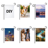 10 PCS sublimation garden flags blank christmas garden flag 17.7×11.8 Inch Polyester Banners Flag for Outdoor Courtyard Decoration ORJ