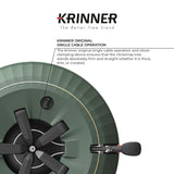 Krinner Christmas Tree X-12 Deluxe - Green Tree Stand - Original Single Cable Operation, Holds up to 12 ft Live Trees - Foot Pedal Setup & Water Reservoir with Level Indicator - German Made Krinner