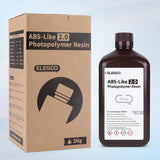 ELEGOO ABS-Like Resin 2.0 Photopolymer Resin UV Curing 405nm ABS 3D Resin for LCD 3D Printer Grey 2000G Deeplee