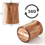 LOHONER Wooden Utensil Holder for Countertop, 360° Rotating Kitchen Utensil Holder, 7.2"x 6" Large Acacia Cooking Utensil Holder for Kitchen Counter, Farmhouse Kitchen Decor LOHONER