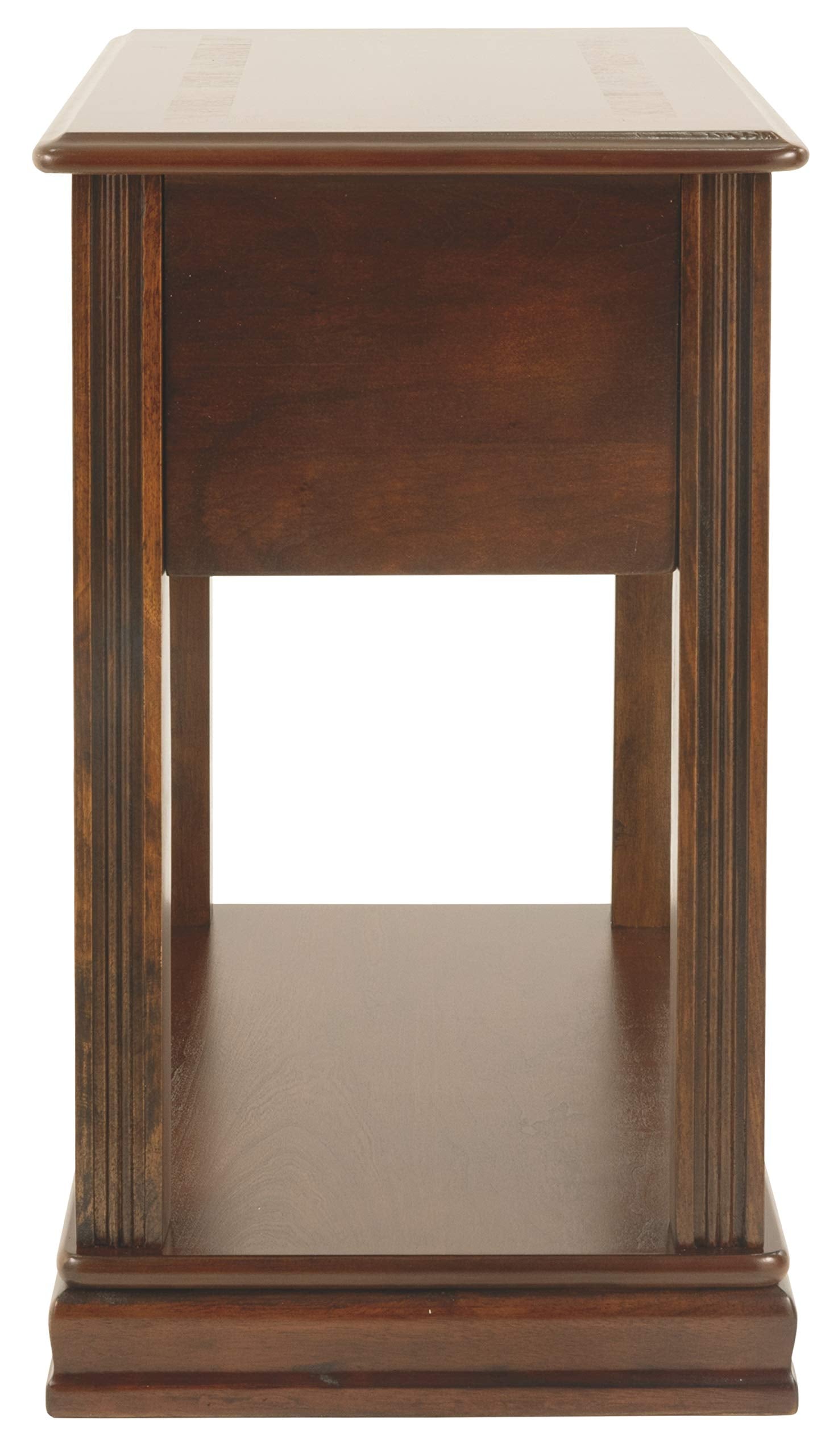 Signature Design by Ashley Breegin New Traditional Wooden Chair Side End Table, Brown - WoodArtSupply