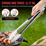 BBQ Accessories Grill Tools Set,Stainless Steel Barbecue Grill Accessories for Outdoor Grill,Barbecue Utensils Grilling Accessories Grilling Gifts for Men,Father's Day/Christmas/Thanksgiving Day Maywe Tanso