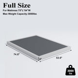 Vehowy 4 Inch Box Spring for Full Bed,Full Size Box Spring Only,Heavy Duty Mattress Foundation,Metal Bed Base,Non-Slip,Easy Assembly Vehowy