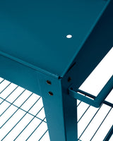 Gardener's Supply Company Demeter Metal Potting Bench with Wheels | Heavy Duty Outdoor Garden Work Table Workbench Workstation with Side Metal Sidewalls | Best for Seed Starter Planting & Transplants Gardener's Supply Company