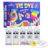 WINSONS Tie Dye Kit 5 Colors Permanent Fabric Dye Art Set for Kids Adults for School, Homemade Party, Creative Groups Activities, DIY Gift WINSONS