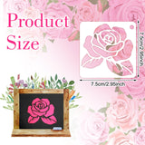 Ymapinc 20 Pcs 2.95 Inch Flower Stencils for Crafts, Rock Painting, Home Decor Ymapinc