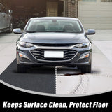 Hbsmat 7'5'' x 17' Garage Floor Mat, Oil Absorbent Pad Under Car, Waterproof, Non-Slip, Durable, Reusable, Washable, Remodeled Garage, Multi-Functional Use, Dark Grey Hbsmat