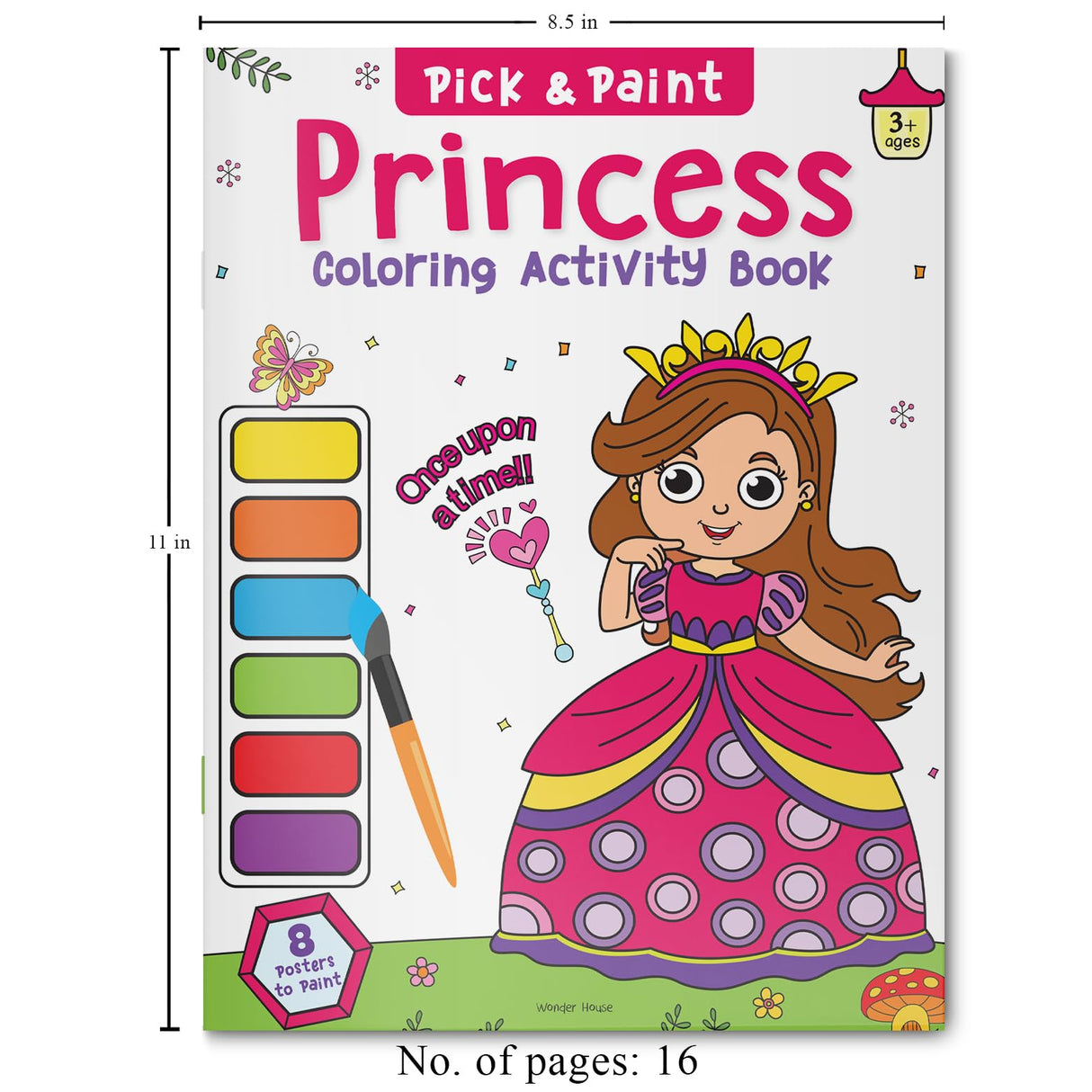 Princess: Pick and Paint Coloring Activity Book WoodArtSupply