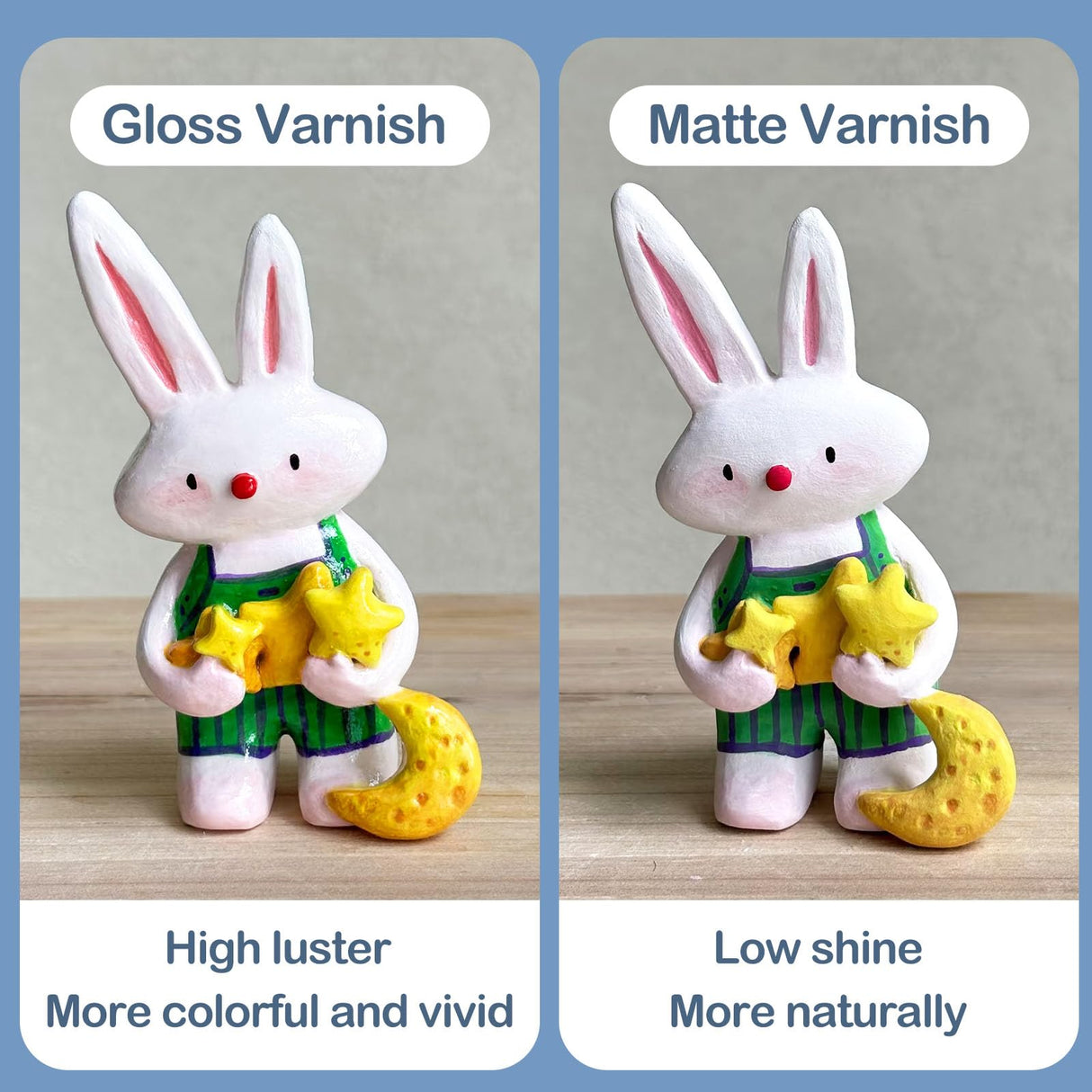 1DFAUL 100ml Air Dry Clay Glaze Varnish & Sealant, Prevents Crazing Yellowing, Scratch Resistant Wear, Waterproof, Hight Gloss Finish 1DFAUL