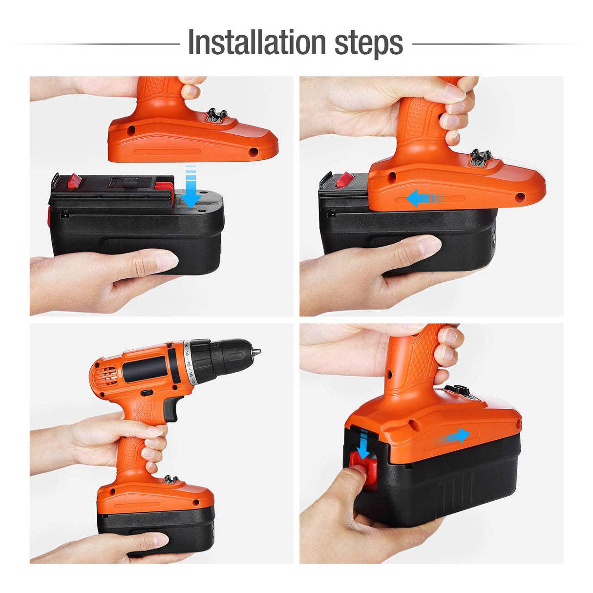 Powerextra 6.0Ah 18 Volt HPB18-OPE Lithium Replacement Battery for Black&Decker A1718 A18NH HPB18 HPB18-OPE (1 Pack) Powerextra