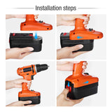 Powerextra 6.0Ah 18 Volt HPB18-OPE Lithium Replacement Battery for Black&Decker A1718 A18NH HPB18 HPB18-OPE (1 Pack) Powerextra