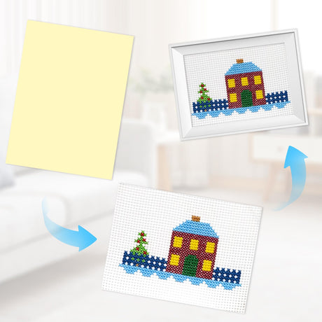 AXELIP Self Stick Mounting Board 8 X 10 inch, for Cross Stitch, Photo Frame Backing （10 Pack） AXELIP