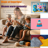 Mdoker 55pcs Double Point Knitting Needles Set Aluminum Knitting Needle 11 Size 2.0mm-5.0mm,6-inch Length Knitting Kits for Handmade Creative DIY Knitting Yarn Projects(Red) Mdoker