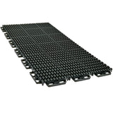 Caliber ProTech XT Garage Flooring and Trailer Deck Traction Tiles, 9” x 18” Interlocking Tiles, Black, 8-Pack Caliber