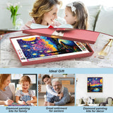 FHBUBPUP Starry Night Diamond Painting Kits for Adults, Starry Sky Diamond Art Kits, Full Drill Round Gem Art, DIY Landscape Paint with Diamond Beads Home Decor Craft Gift 12x12 inch FHBUBPUP