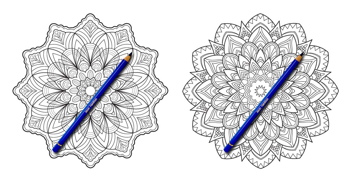 The Art of Mandala: Adult Coloring Book Featuring Beautiful Mandalas Designed to Soothe the Soul KAVNLON