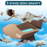 Massage Chair, 3D Massage Chair Full Body, Zero Gravity Shiatsu Recliner W/Heating, SL Track, Wireless Charger, Bluetooth Speaker, Foot Rollers, 12 Auto Modes Air Compression Mazzup