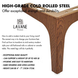 La Vane 4 inch Metal Furniture Legs, Set of 4 Modern Iron Diamond Triangle Furniture Feet DIY Replacement Walnut for Cabinet Cupboard Sofa Couch Chair Ottoman La Vane