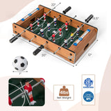 GYMAX Foosball Table, 20” Tabletop Mini Soccer Game with 2 Footballs & Score Keeper, Portable Arcade Game Table Set for Kids Adult Family Night, Game Room, Party GYMAX