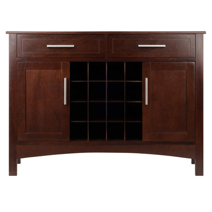 Winsome Gordon Cabinet Buffet, Walnut - WoodArtSupply