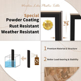 Devoko Patio Dining Table for 6 Outdoor Patio Table 59" x 35" Weather-Resistant Rectangular Table for Deck, Garden, Backyard Devoko