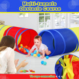 PigPigPen Kids Tunnel for Toddlers,Pop Up Play Tunnel Tent for Babies or Dogs, Indoor & Outdoor Toys for Kids Backyard Playset (Classic 2 Pack Tunnels) PigPigPen