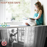 BeBecome Sliding Door Security Bar，17-50 inch Adjustable Patio Door Security bar with Rubber Tips Apartment Bedroom Bottom of Door Heavy Duty Interior White BeBecome