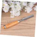 Gadpiparty 1pc Hand Chisel Carving Tools Woodworking Wood Carving Gouges Wood Carving Tool Wood Chisel Sharpening Wood Handle Radial Gouge Electrical Tools Power Tools Bamboo Lathe Shovel Gadpiparty