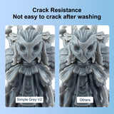 Siraya Tech Simple Water Washable 3D Printer Resin, Low Odor, Easy to Print, High Resolution, Non-Brittle, for MSLA, LCD, DLP 3D Printers - Easy to Clean, Aqua Cleaning Gray Resin (Grey V2, 2kg) Siraya Tech