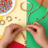 UPINS 500Pcs Resin Pride Beads Rainbow Beads for Jewelry Making DIY Crafts Gift Pride Month Lesbian Gay Wedding Party Favors Parades Accessories Supplies UPINS