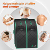 TOREAD Portable Far Infrared Sauna, 1 Person Full Body Sauna Tent with Heating Foot Pad & Folding Chair, Sauna for Infrared Home Spa, Time & Temp Remote Control (L 27.6’’ x W 31.5’’ x H 38.6’’) TOREAD