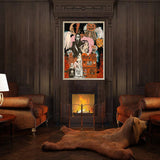 Halloween Paint by Numbers Kits for Adults - Painting by Numbers Kit Halloween, Horror Adults Paint by Number Kits on Canvas Without Frame Oil Painting Acrylic Paints for Home Wall Decor 16X20 inch ajepon