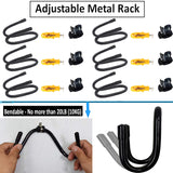 Pmsanzay Wall Mounted Wine Rack Wine Bottle Rack Holder Storage Organizer with Rubber Protection（No Scratches）- Home & Kitchen Décor - Pack of 6 Pmsanzay