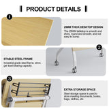 6pcs Folding Conference Room Table, 4.6 FT Mobile Conference Room Table Classroom Tables with Wheels Folding Training Table for Office Classroom Meeting Training (6PCS 55" L) robwibw