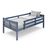 Storkcraft Caribou Twin-over-Twin Bunk Bed (Navy) – GREENGUARD Gold Certified, Converts to 2 individual twin beds Storkcraft