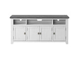 Martin Svensson Home Foundry 65" TV Stand, White Stain with Grey Top Martin Svensson Home