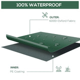 Outsunny 97" x 65" x 26" Heavy Duty Outdoor Sectional Sofa Cover, Waterproof Patio Furniture Cover for Weather Protection, Dark Green Outsunny