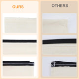 HTVRONT Blank Canvas Makeup Bags 20 Pack, Sublimation Blanks Cosmetic Bags, DIY Heat Transfer Canvas Pen Case Pencil Bags, Beige Multi-Purpose Travel Toiletry Zipper Bags (20pcs 8.3 × 5 Inch) HTVRONT