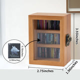 Brown Anxiety Bookshelf,Super Mini Bookshelf,Set:1 Wooden Book Display Case + 60 PCS Mini Books,Shake Away Your Anxiety,Home Study Room Office Bedroom Library Decor,Perfect for Book Lovers WodGod