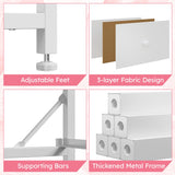 Bepatio Dresser for Bedroom with 12 Drawers Tall Dressers for Bedroom Fabric Dressers & Chest of Drawers with Sturdy Metal Frame, Wood Top, for Girls, Closet, 40.6" W x 11.8" D x 44.5" H (White) Bepatio