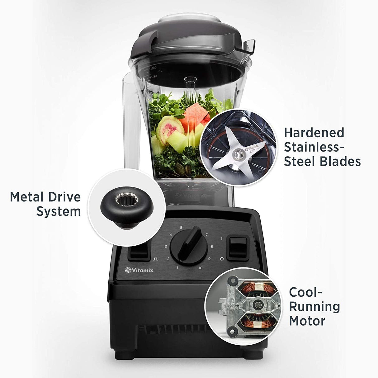 Vitamix E310 Explorian Blender, Professional-Grade, 48 Oz. Container, Black Vitamix