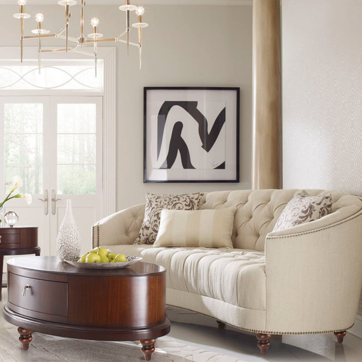 Wood Furniture Legs 6 inch - Sofa Legs Set of 4 Replacement Couch Legs - Round Furniture Feet Replacement for Legs for Furniture - Sofa Legs, Chair, Dresser, Ottoman, Coffee Table, Cabinet, Etc. Brown ALAMHI