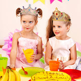 Okllen 31 Pcs Foam Princess Tiaras and Crowns Set for Kids, Making Your Own Tiaras and Crowns with Diamond Sticker for Kids' Party Supplies Okllen