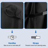 SunPatio BBQ Grill Cover 52 Inch, Outdoor Durable Waterproof Gas Barbecue Cover, Compatible for Weber Spirit 200 and 300 Series, Charbroil and Kenmore Grills, Compared to Weber 7106, 52" x 26" x 43"H SunPatio