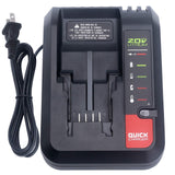 Biswaye 20V Rapid Charger Compatible with Black&Decker 20V Battery and Compatible with Porter-Cable 20V Battery LBXR20 LBXR2520 LBXR2020 PCC681L PCC682L PCC685L PCC692L 20V Power Tool Battery Charger Biswaye