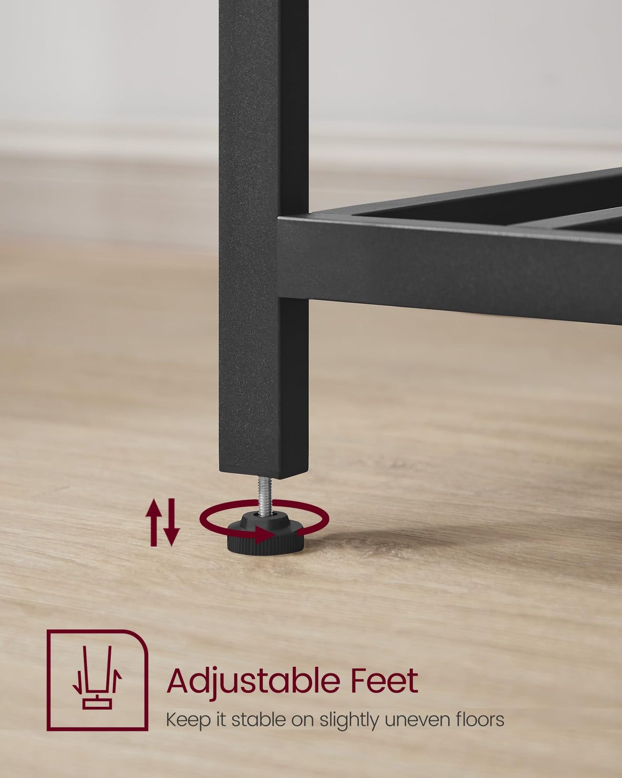 VASAGLE Kitchen Island with 3 Shelves, 39.4 Inches Width Kitchen Shelf with Large Worktop, Stable Steel Structure, Industrial, Easy to Assemble, Rustic Brown and Black UKKI005B01 VASAGLE